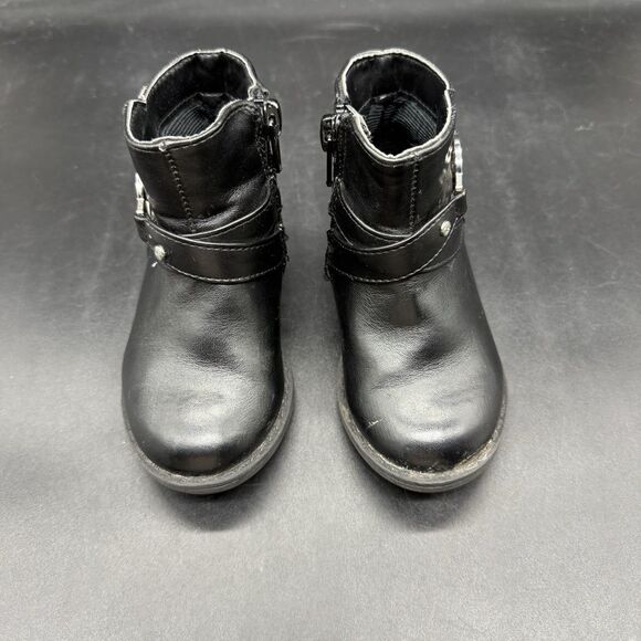 Michael Kors Black Ranahan Bootie Toddler Girls Size 6 - Picture 3 of 7